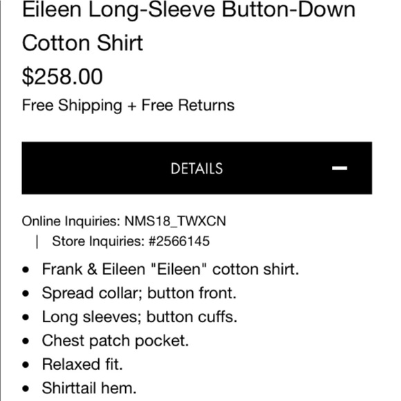 “Eileen” Style Long Sleeve Shirt - Picture 4 of 4